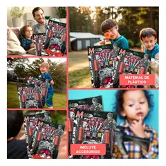 GENERICO - Pack6 Escopeta con Lentes y en Negro Y+Banderitas Adhesivas