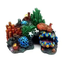 GENERICO - ADORNO PARA ACUARIO PECERA PECES - CORALES ARCO 13 x 7 x 10