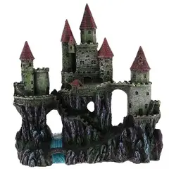GENERICO - ADORNO PARA ACUARIO- CASTILLO GIGANTE 23 x 10 x 26 cm