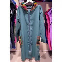 GENERICO - BATA PARCA CORDANO MICROFIBRA TALLA ML INCAICO VERDE UNISEX