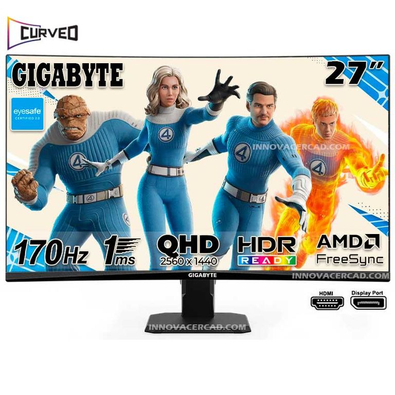 Monitor GS27QC Curvo 27 QHD (2560x1440) 170hz OC, 1ms, HDR