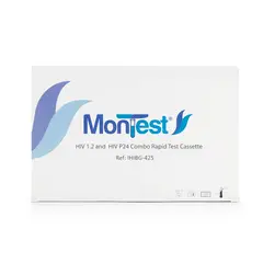 GENERICO - Prueba Rápida de HIV 1.2 Y HIV P24 en Casete MONTEST CAJA 25 UND