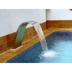 GENERICO - Cascadas para Piscinas de Acero Inoxidable 100x60CM Marca Pool System