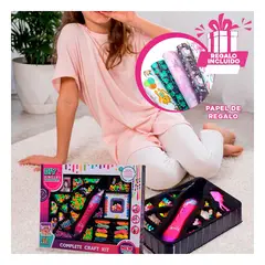 GENERICO - Set de Cuentas para Cabello Rosado Y+Papel de Regalo