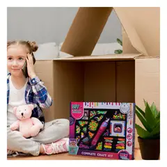 GENERICO - Pack2 Set de Trenzado y Cuentas Rosado Y+Regalo Agendita