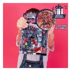 GENERICO - Pack12 Pack de Tiro Infantil Tono Negro Y+Ligas de Regalo