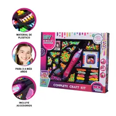 GENERICO - Pack6 Cuentas para Trenzas y Peinados en Color Rosado