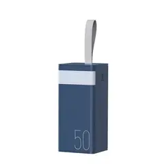 HANDS UP - Cargador portatil with LED Light 50000mAh PD20W+QC225W MODELO RPP-321 NEGRO