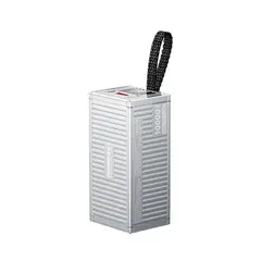 HANDS UP - Cargador portatil with LED Light 10000mAh PD20W+QC225W MODELO RPP-673 PLATEADO