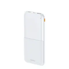 HANDS UP - Cargador portatil ultra Slim 10000mAh 24A MODELO RPP-23 PLATEADO