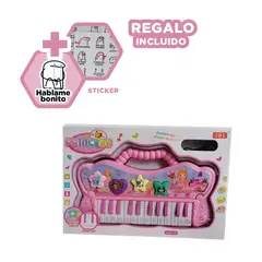GENERICO - Piano que Sirve para Niñas en Rosa Y+Regalo Stickers