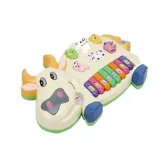 GENERICO - Piano Vaca y Sus Amigos de la Granja en Color Amarillo