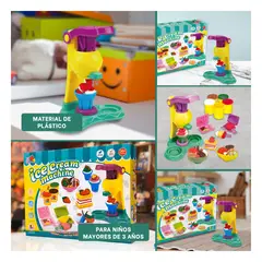 GENERICO - Pack6 Maquina Helados con Plastilina Y+Regalo Agendita
