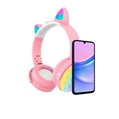 GENERICO - Audifonos Modernos con Diseño Rosado Y+Papel de Regalo