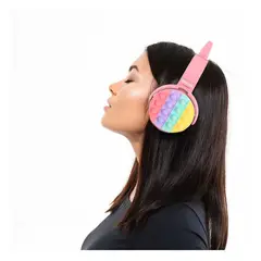 GENERICO - Audifonos con Oidos de Felino Rosado Y+Regalo Agendita