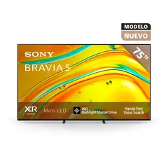 SONY - Televisor Mini LED K-75XR50 Bravia 5 Google TV 4K UHD