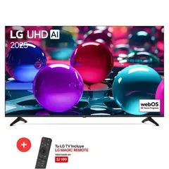 LG - TELEVISOR AI SMART TV 4K ULTRA HD 55” 55UA7300PSB + Control Magic