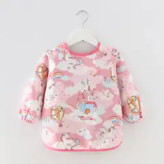 LUCALAND - Babero delantal impermeable unicornio