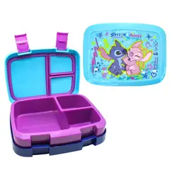 GENERICO - LONCHERA TIPO BENTO 3 DIVISIONES ANTIDERRAME STITCH STOR