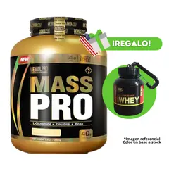 LEVEL PRO - PROTEÍNA MASS PRO 3KG VAINILLA + PORTAPROTEINA