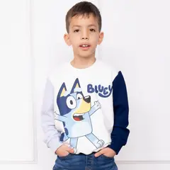 BLUEY - POLERA NIÑO - FRENCH TERRY 100% ALGODON