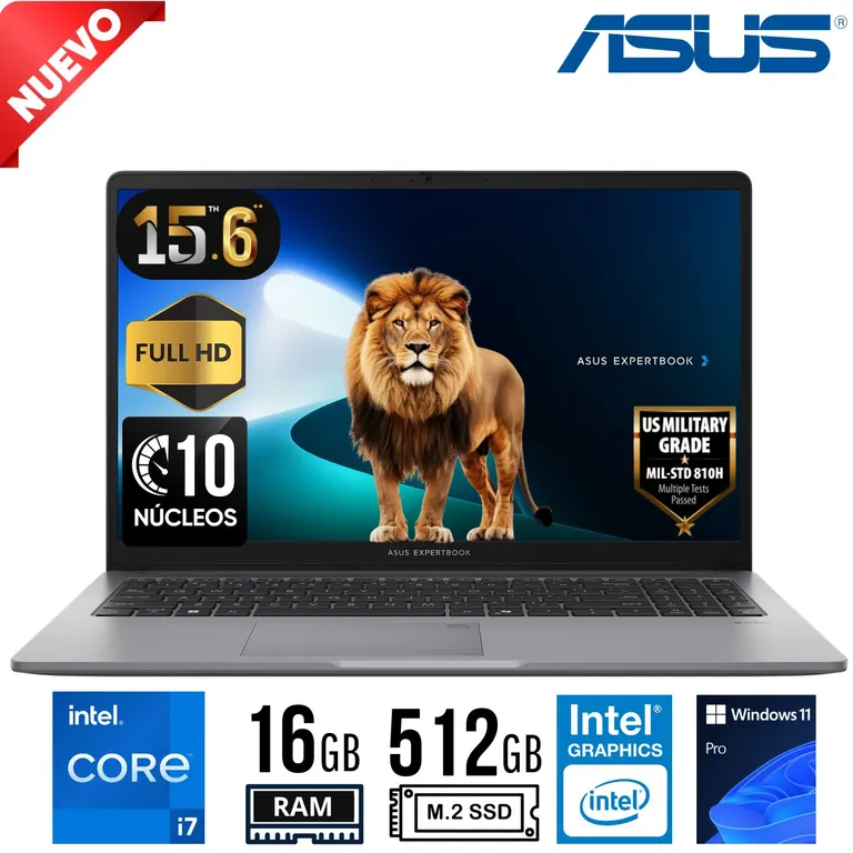 Laptop Expertbook P1503CVA-S71410 Intel Core i7-13620H Ram 16GB SSD 512GB 15.6" FHD Win 11 Pro