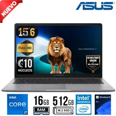 ASUS - Laptop Expertbook P1503CVA-S71410 Intel Core i7-13620H Ram 16GB SSD 512GB 15.6" FHD Win 11 Pro