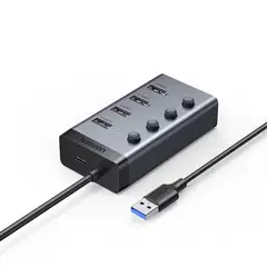 UGREEN - HUB USB 3.0 de 4 puertos Velocidad 5Gbps