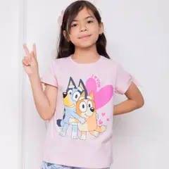 BLUEY - POLO NIÑA MC - JERSEY 100% ALGODON
