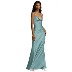 BLWOENS - Vestido casual de verano para mujeres - Azul