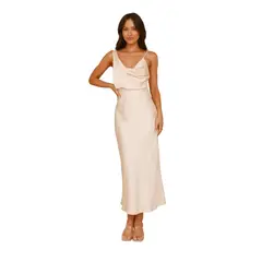 BLWOENS - Vestido casual de verano para mujeres - Beige