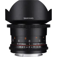 SAMYANG - 14mm T31 VDSLRII Lente De Cine Para Canon EF Montura - Negro