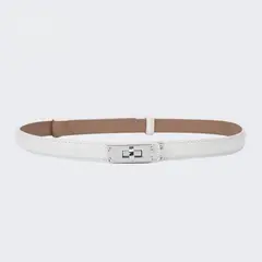 TIOZONEY - Cinturón Mujer-Blanco