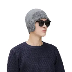 ZIMRAHYG - Gorro De Punto Para Hombre Con Protección Para Los Oídos