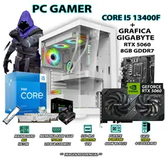 INTEL - Computadora PC Gamer Core i5 13400F RAM 16GB SSD 1TB RTX 5060 8GB