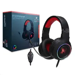 XBLADE - AUDIFONO GAMING ELITE PIRANHA USB 7.1 VIBRACION RGB BLACK