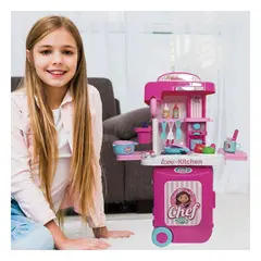 GENERICO - Pack4 Kit para Chica en Tono Fucsia Y+Papel de Regalo