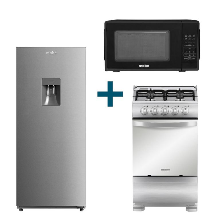 Combo Refrigeradora 187L +Cocina 52cm +Horno microondas