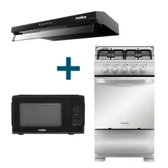 MABE - Combo Cocina 52cm +Campana 60cm +Horno microondas 20L