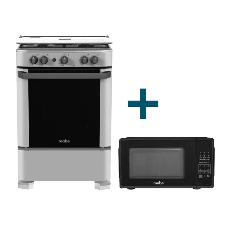 Combo Cocina a Gas 60cm +Horno microondas 20L