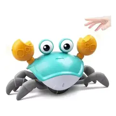 GENERICO - Pack2 Cangrejo a Cuerda Bueno para Bañera y Playa Celeste