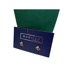 GENERICO - Aretes Acero - BSC Silueta Esfinge Dorado