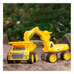 GENERICO - Pack2 Set de Juego Carros Kids Truck City Y+Regalo Stickers