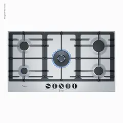 BOSCH - Encimera a Gas 90cm inox Serie 6 PCR9A5B90
