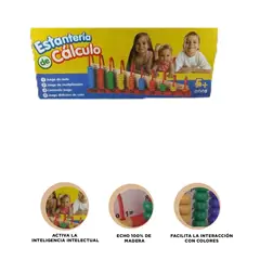 GENERICO - Pack2 Estanteria para Calcular Madera Y+Banderitas Adhesivas