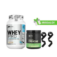 UNIVERSE NUTRITION - PACK WHEY PRO 1KG VAINILLA + CREATINA OPTIMUM NUTRITION MICRONIZADA 300G + STRAPS