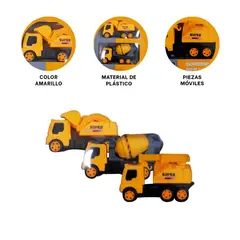 GENERICO - Pack4 Set Juego de Carros Inertia Force Y+Ligas de Regalo