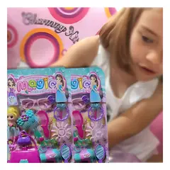 GENERICO - Pack4 Accesorios de Juguete para Niñas Y+Ligas de Regalo