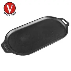 VICTORIA - Plancha Ovalada 34x17 Cm Esmaltada Sin Base -