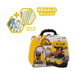 GENERICO - Pack12 Herramientas para Niños con Estuche Y+Papel de Regalo